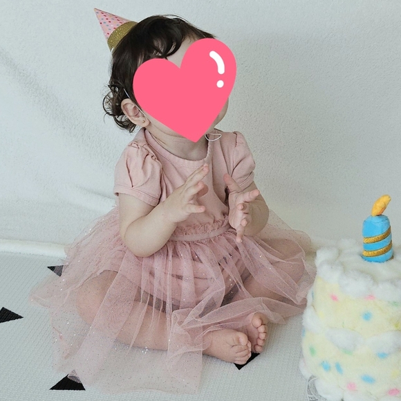 H&M Pink Tulle Dress 6M - Picture 1 of 5